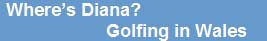 Where's Diana? Golfing In Wales